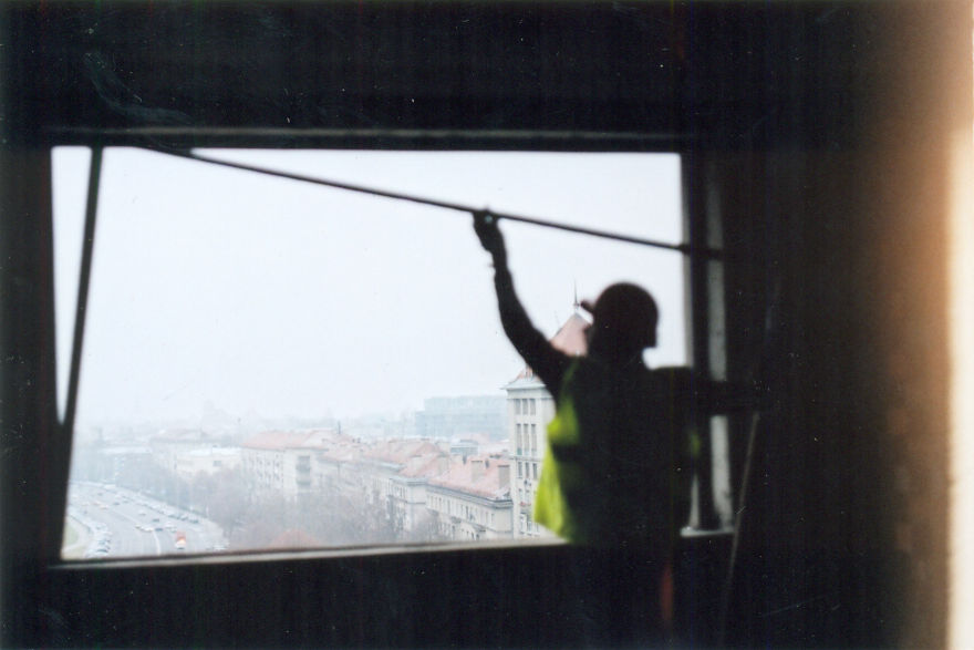 How I Stole The Moon: Light Installation Inside Abandoned Building In Kaunas, Lithuania