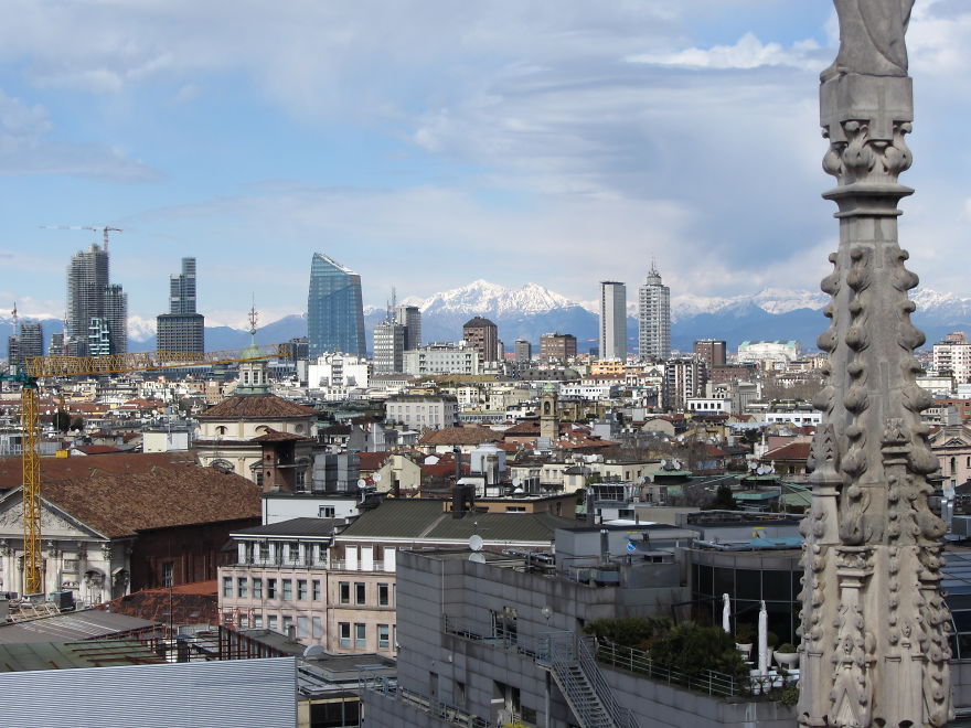 Mighty Alps From Milan, Italy