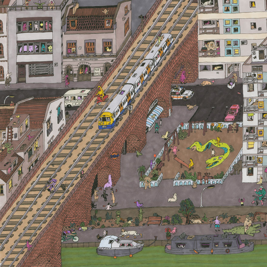 I Spent Over 150 Hours Drawing Each Of These Intricate Cityscapes