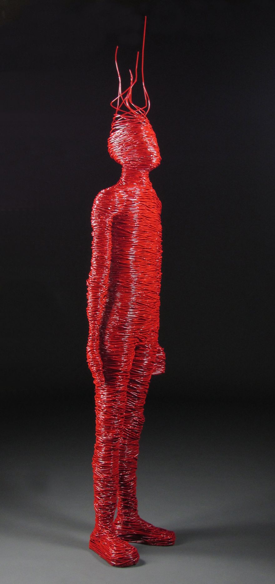 "Immolation" - Jud Turner - 2012 (Welded Steel, Powder Coated Finish, Life Sized - 7 Feet Tall)