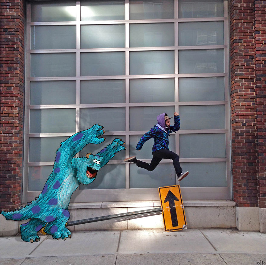 Czech Animator Adds Her Witty Illustrations To Photos Of New York 