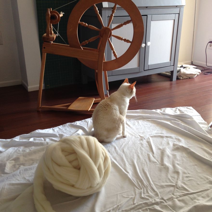 No, I'm Not Thumbelina. I Just Knit With Giant Needles And Yarn