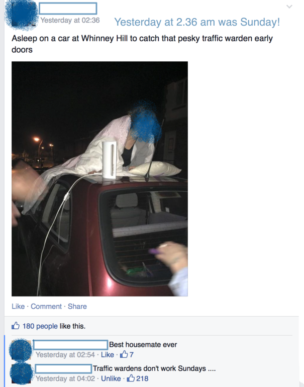 Overheard At Durham Uni Fb Group Post