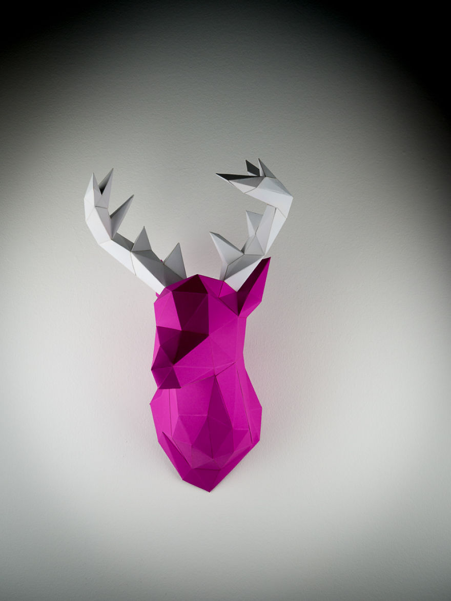 Papertrophy: Precut Paper Sculptures That You Can Print And Fold Yourself Papertrophy: Precut Paper Sculptures That You Can Print And Fold Yourself