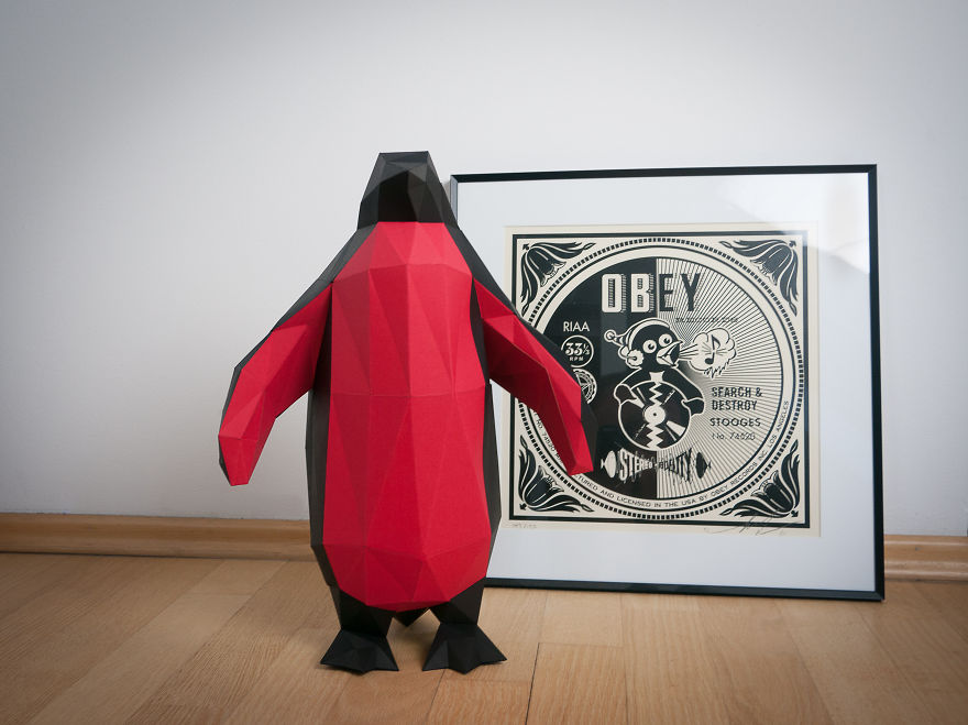 Papertrophy: Precut Paper Sculptures That You Can Print And Fold Yourself