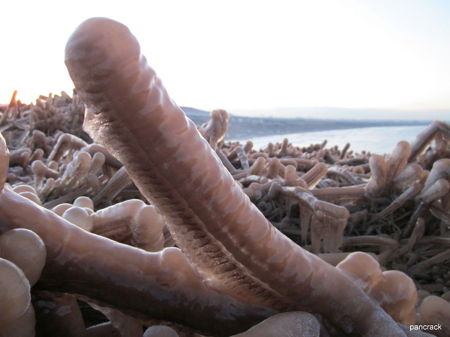 Ice Peniscape, Huntcliff, Saltburn By The Sea, Uk