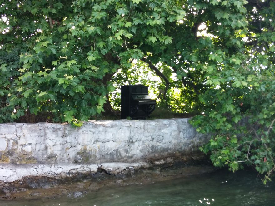 Peilz Island, Lake Geneva, Switerland, July 2014