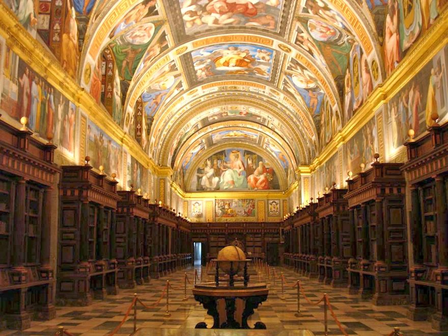 Real Biblioteca Del Monasterio De El Escorial, Spain