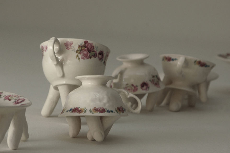 I Bring Ceramics To Life By Adding Fingers And Mouths To Them