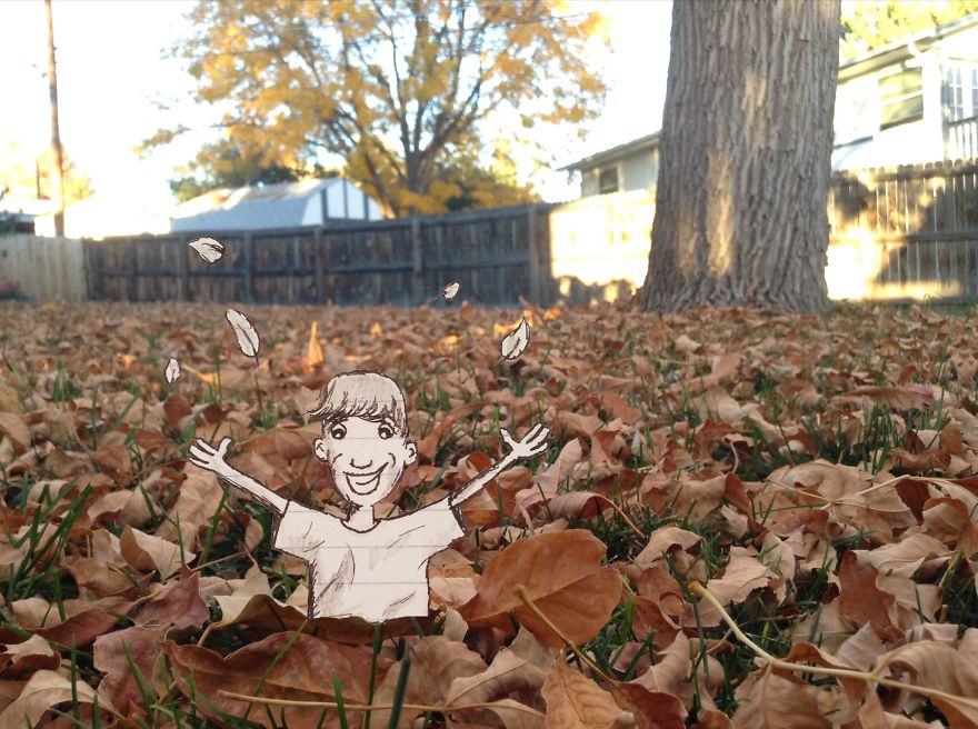 17-Year-Old Artist Creates Interactive Illustrations Using Everyday Objects