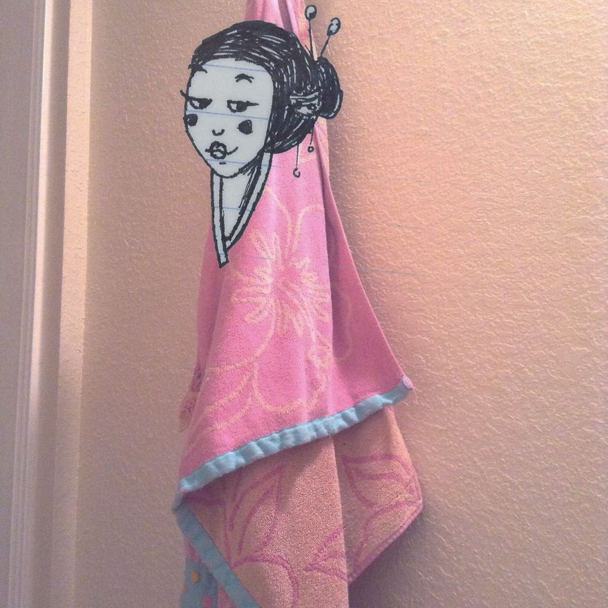 17-Year-Old Artist Creates Interactive Illustrations Using Everyday Objects