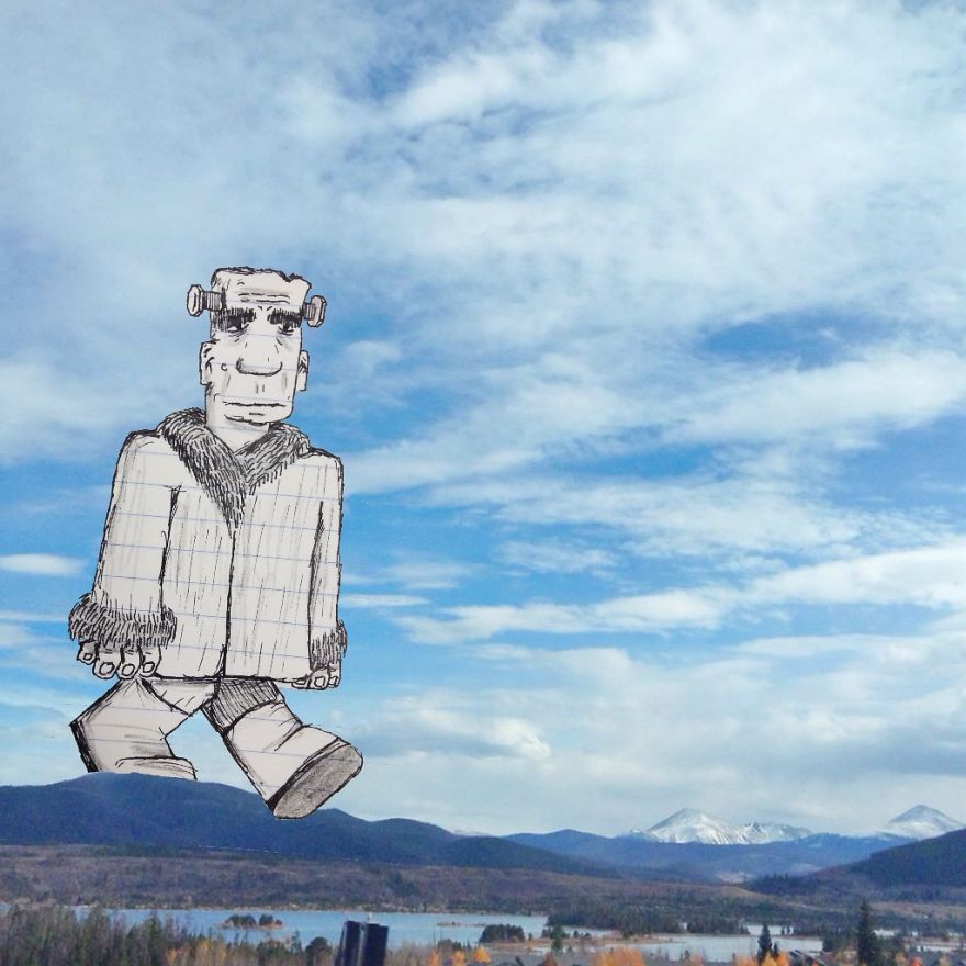 17-Year-Old Artist Creates Interactive Illustrations Using Everyday Objects