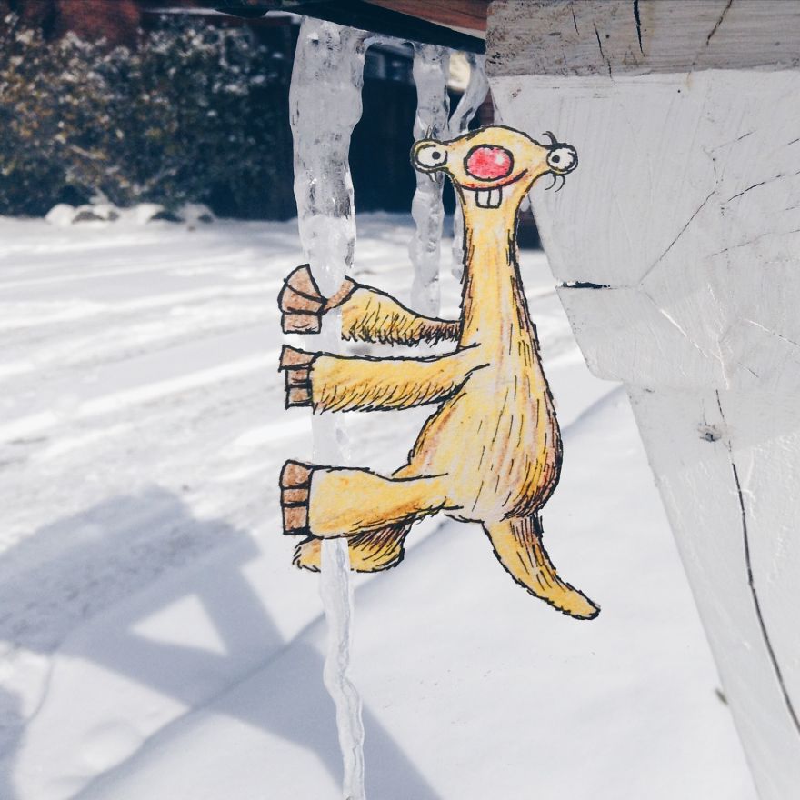 17-Year-Old Artist Creates Interactive Illustrations Using Everyday Objects