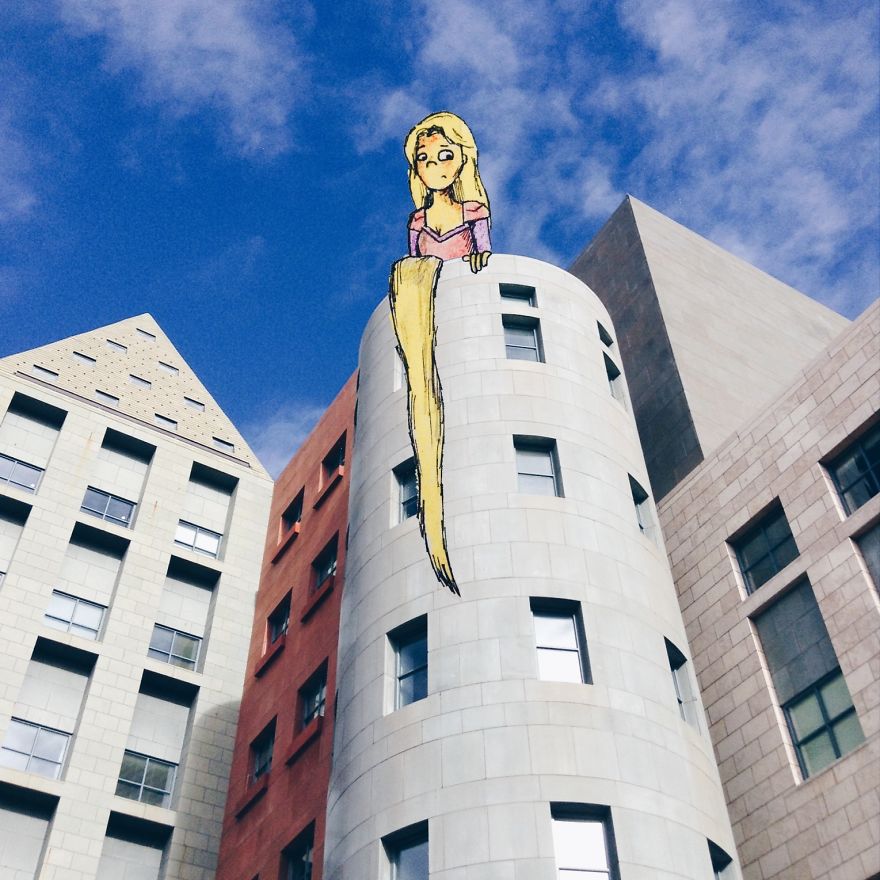 17-Year-Old Artist Creates Interactive Illustrations Using Everyday Objects