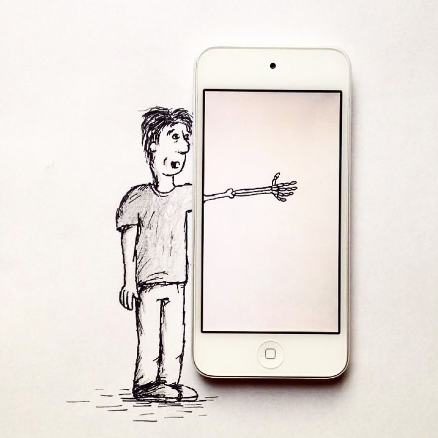 17-Year-Old Artist Creates Interactive Illustrations Using Everyday Objects 17-Year-Old Artist Creates Interactive Illustrations Using Everyday Objects