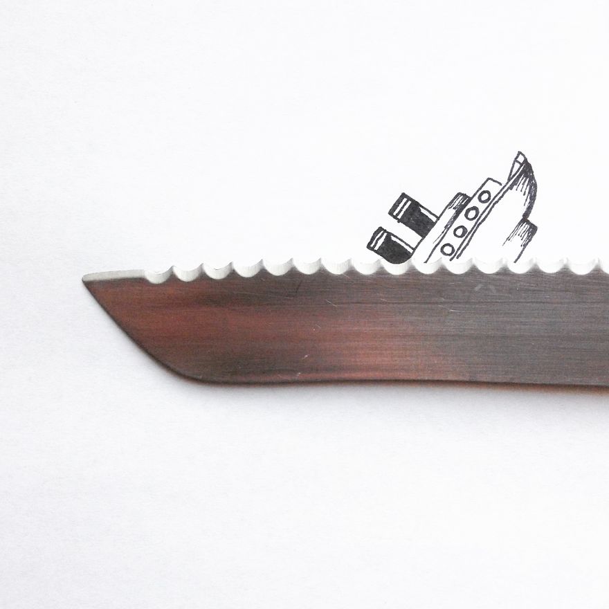 17-Year-Old Artist Creates Interactive Illustrations Using Everyday Objects