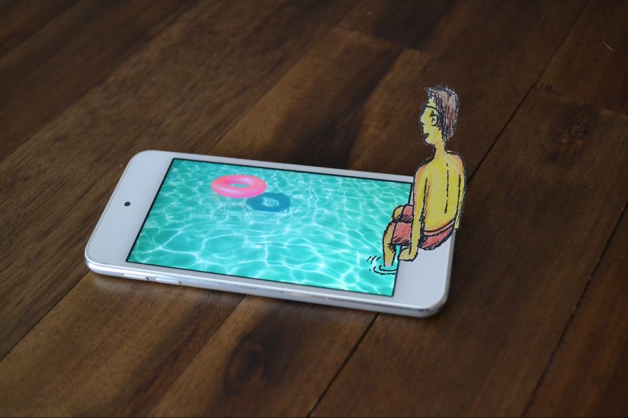 17-Year-Old Artist Creates Interactive Illustrations Using Everyday Objects