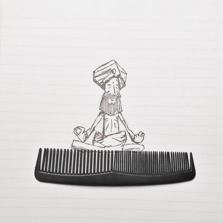 17-Year-Old Artist Creates Interactive Illustrations Using Everyday Objects 17-Year-Old Artist Creates Interactive Illustrations Using Everyday Objects
