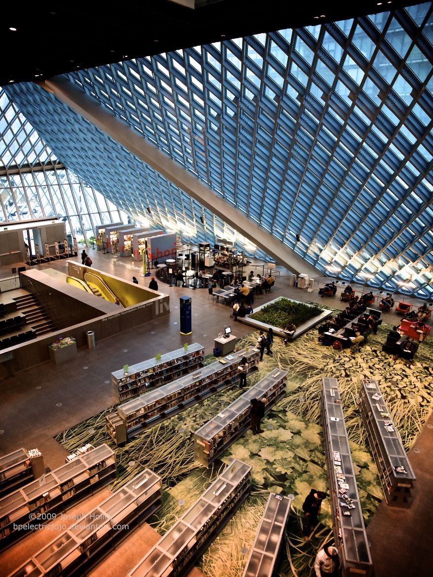 Seattle Central Library, Seattle, Washington, Usa