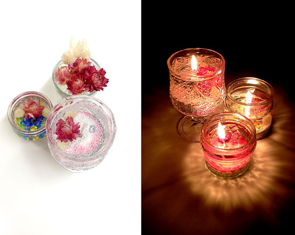 Flower Gel Candle