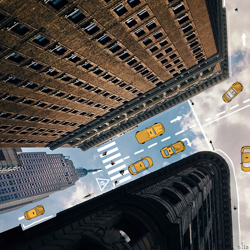 Czech Animator Adds Her Witty Illustrations To Photos Of New York 