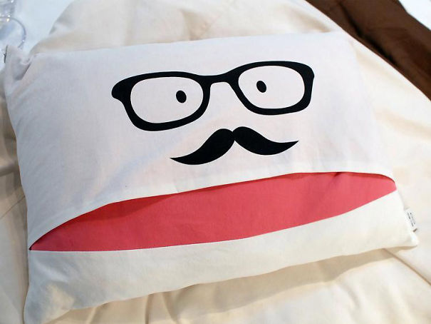 Moustache Cover Pillow