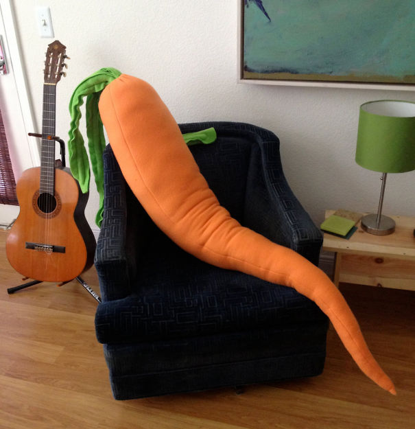 Giant Carrot Body Pillow