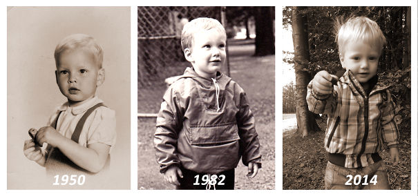 Grandfather, Father & Son At 32 Years Intervals