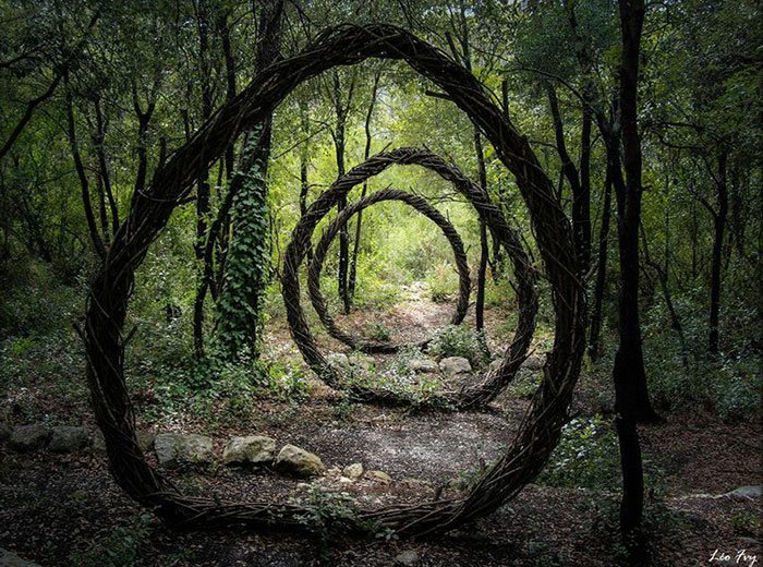 Artist Spent One Year In The Woods Creating Surreal Sculptures From Organic Materials