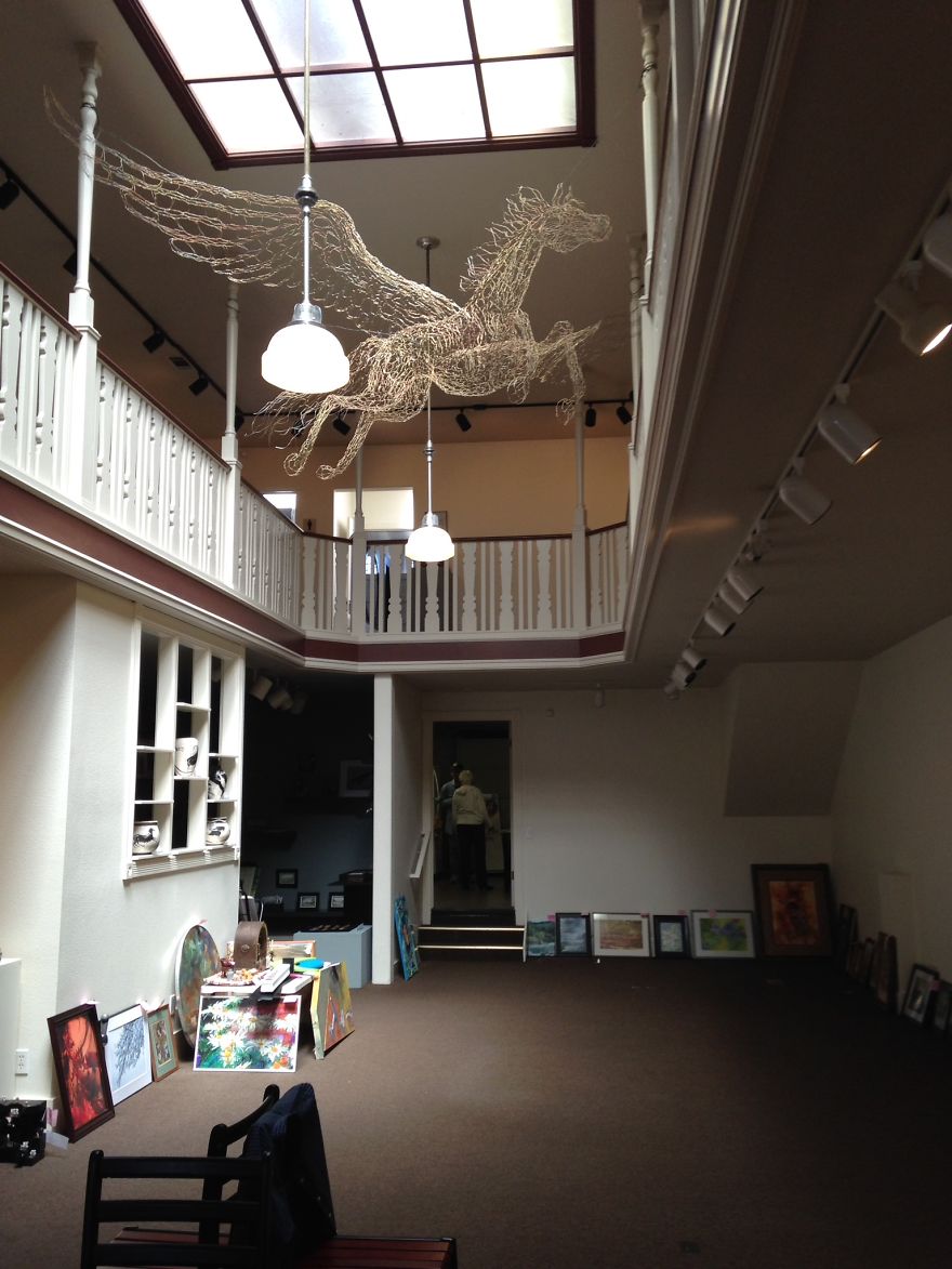Golden Pegasus With 17ft Wing Span By Elizabeth Berrien