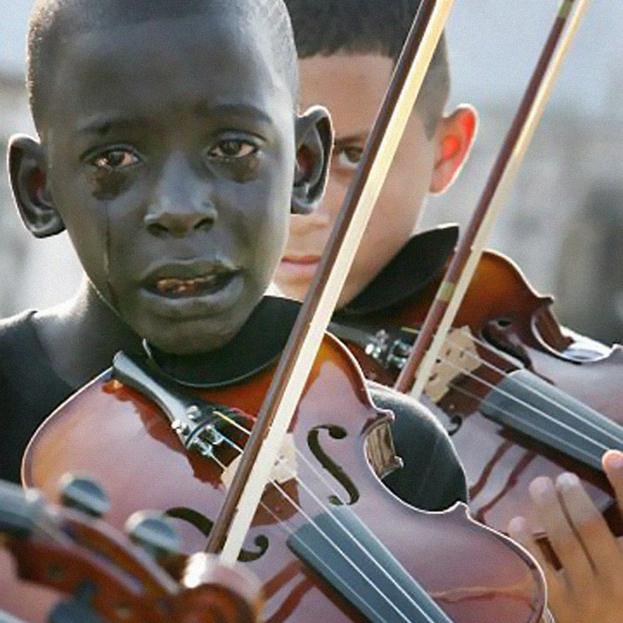 Diego Frazão Torquato, A 12-Year-Old Brazilian, Playing Violin At His Teacher’s Funeral