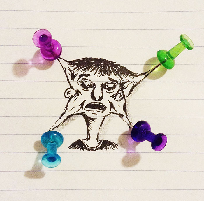 17-Year-Old Artist Creates Interactive Illustrations Using Everyday Objects