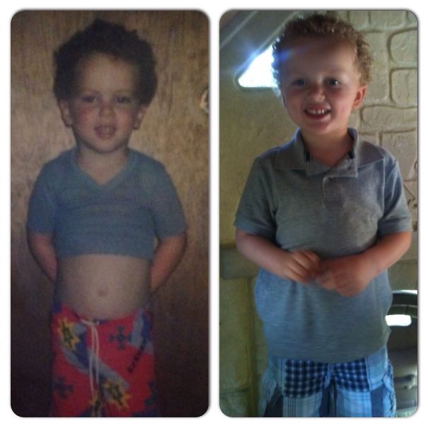 My Husband, Bobby On The Left And My Son Brandon On The Right