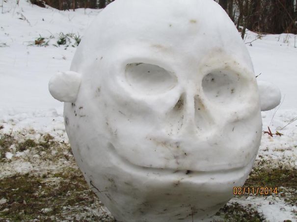 The Big Head Before Paint