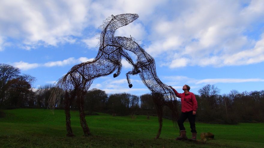 Rearing Horses By Laury Dizengremel