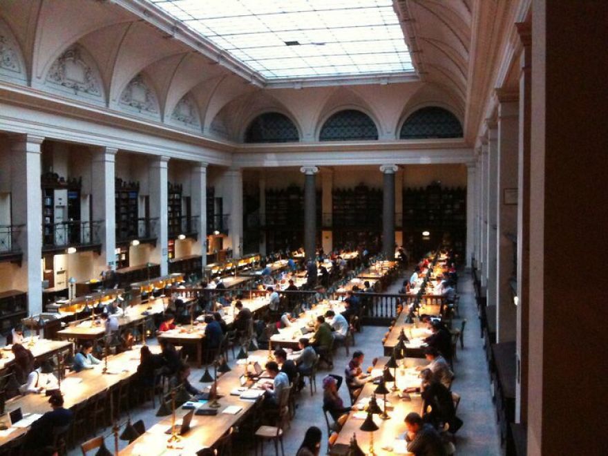 University Library In Wien, Austria