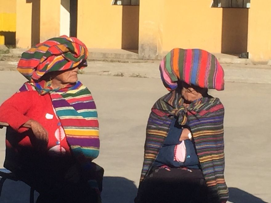 Awaiting Their Turn For Check Up.solala Medical Mission,guatemala.