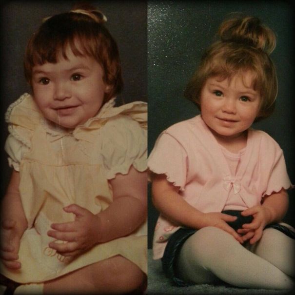 Mother, Daughter 19 Years Apart. Nearly 2 Years Old