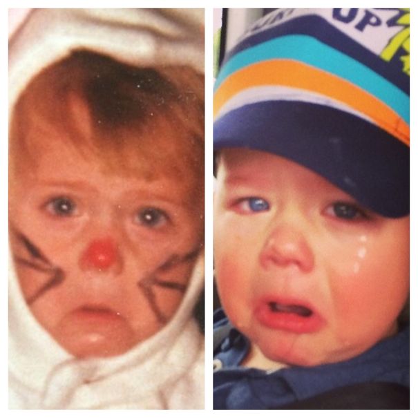 Mother And Son Classic Cry Face