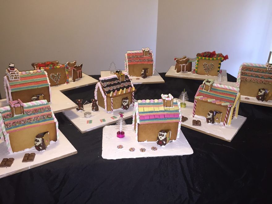 Gingerbread Houses (x7) And Gingerbread Sleighs (x2) For 2014!