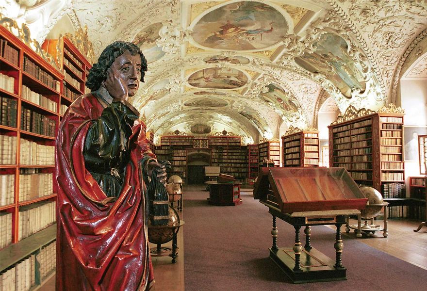 Library Of Strahov Monastery, Prague, Czech Republic