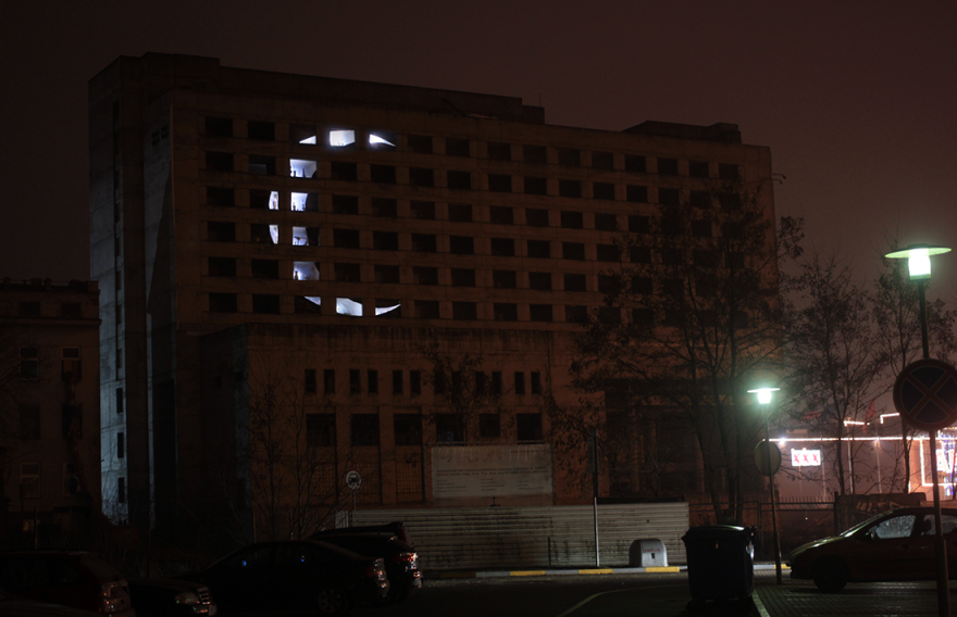 How I Stole The Moon: Light Installation Inside Abandoned Building In Kaunas, Lithuania How I Stole The Moon: Light Installation Inside Abandoned Building In Kaunas, Lithuania