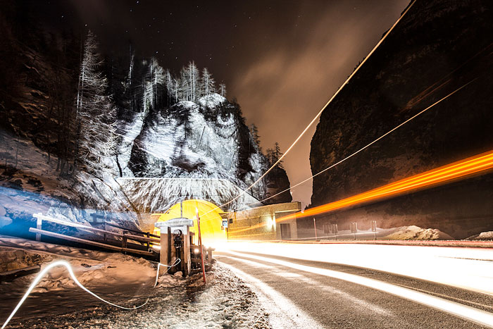 Philippe Echaroux Uses Light Projections To Create Street Art In France