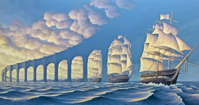 25 Optical Illusion Art Pieces Made by Rob Gonsalves