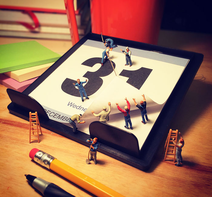 Agency Life Told In Miniature Figures