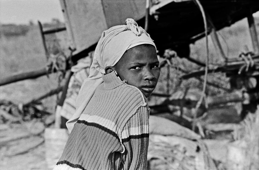 Namibian Girl On The Roadside