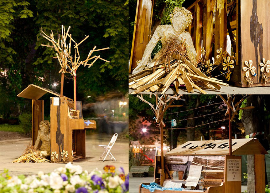 Public Piano In Sofia, Bulgaria, 2012 (transformatori And Lumagi)