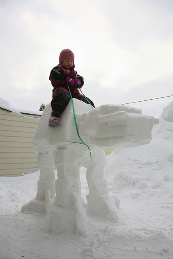 AT-AT Snow Sculpture