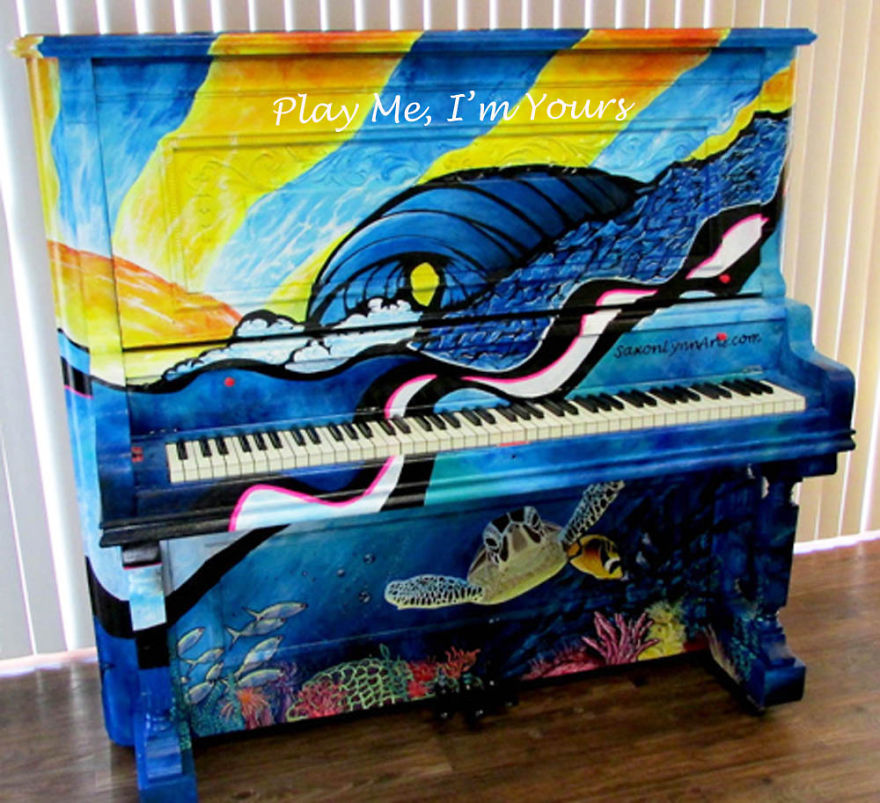 Under The Keys - By Saxonlynn Arts - Public Display Mansfield Texas