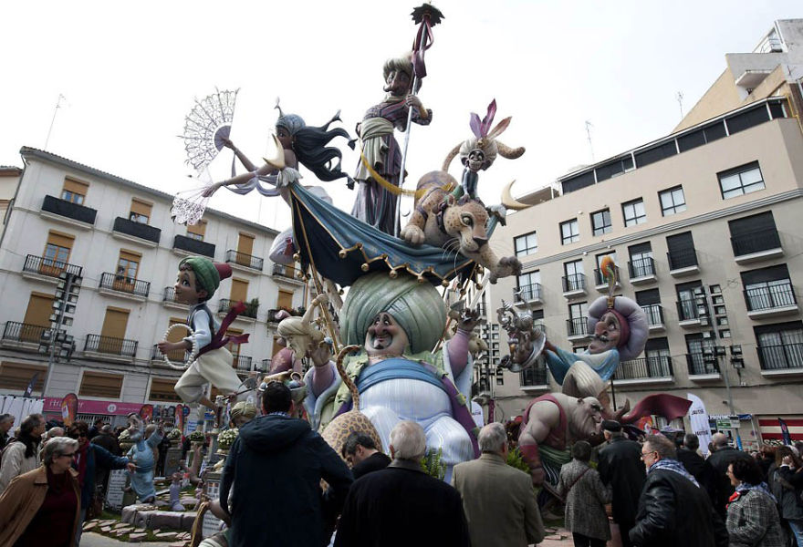 Las Fallas Festival Sculpture Burning (Spain)